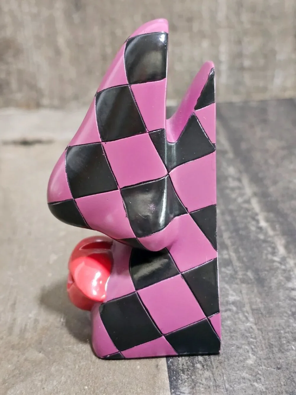 Picasso's Nose Red Lips Eyeglass Holder Pop Art Picasonse Resin 4